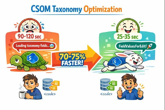 CSOM Performance: Fast Taxonomy Loading for SharePoint List Items with Many Terms