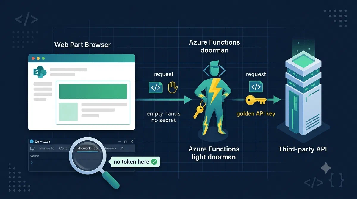 F12 Shows Your API Key: Hiding Third-Party Tokens Behind an Azure Function